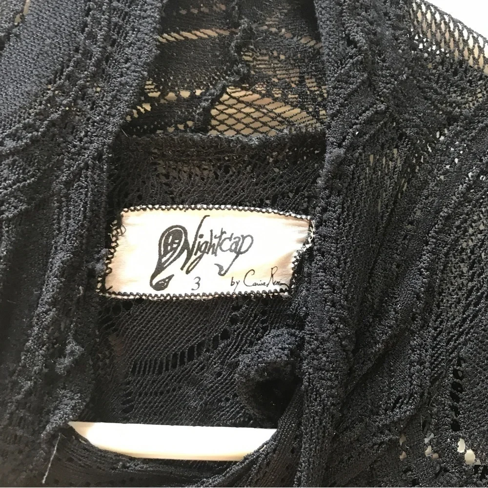 Nightcap black lace open back dress by free people super cute. Size 3 M /L - Picture 8 of 9